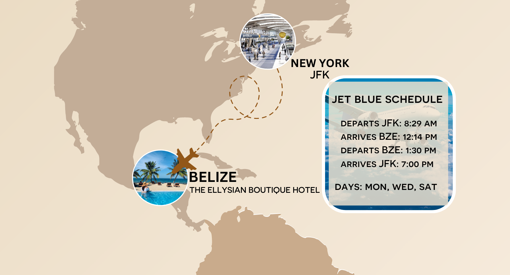 The Ellysian Boutique Hotel- JetBlue launches nonstop flights to Belize!